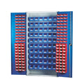 Topstore Louvred Panel Container Cabinet - with 60 x TC1, 60 x TC2 and 60 x TC3 Boxes BS