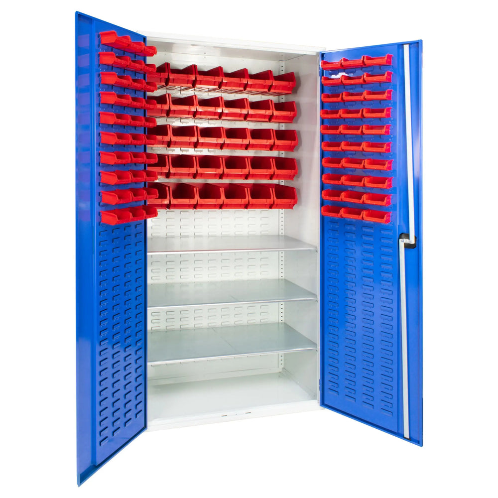 Topstore Louvred Panel Container Cabinet with 3 Shelves - 60 x TC1 and 30 x TC3 BS