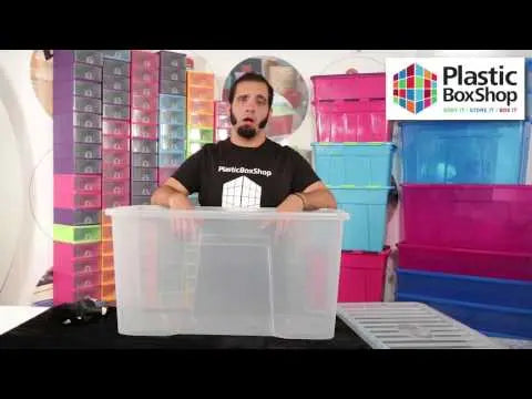 Mini Pallet Deal x 50 Boxes - 110 Litre Crystal Plastic Storage Boxes with Lids Wham Storage