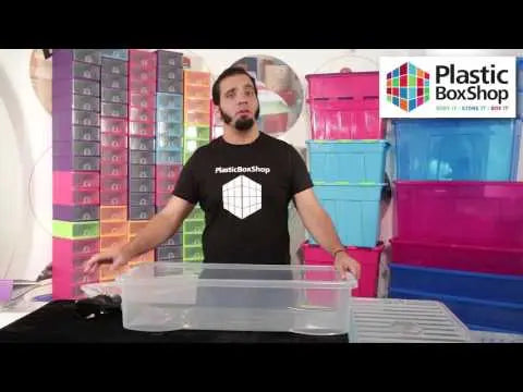 Pallet Deal x 110 - 42 Litre Under Bed Plastic Storage Boxes with Lids Wham Storage