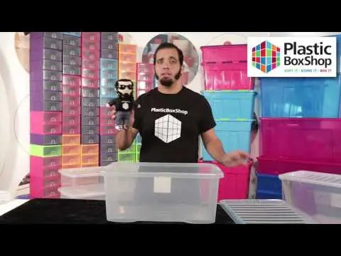 Pallet Deal 200 Boxes - 45 Litre Large Plastic Boxes with Lids Wham Storage
