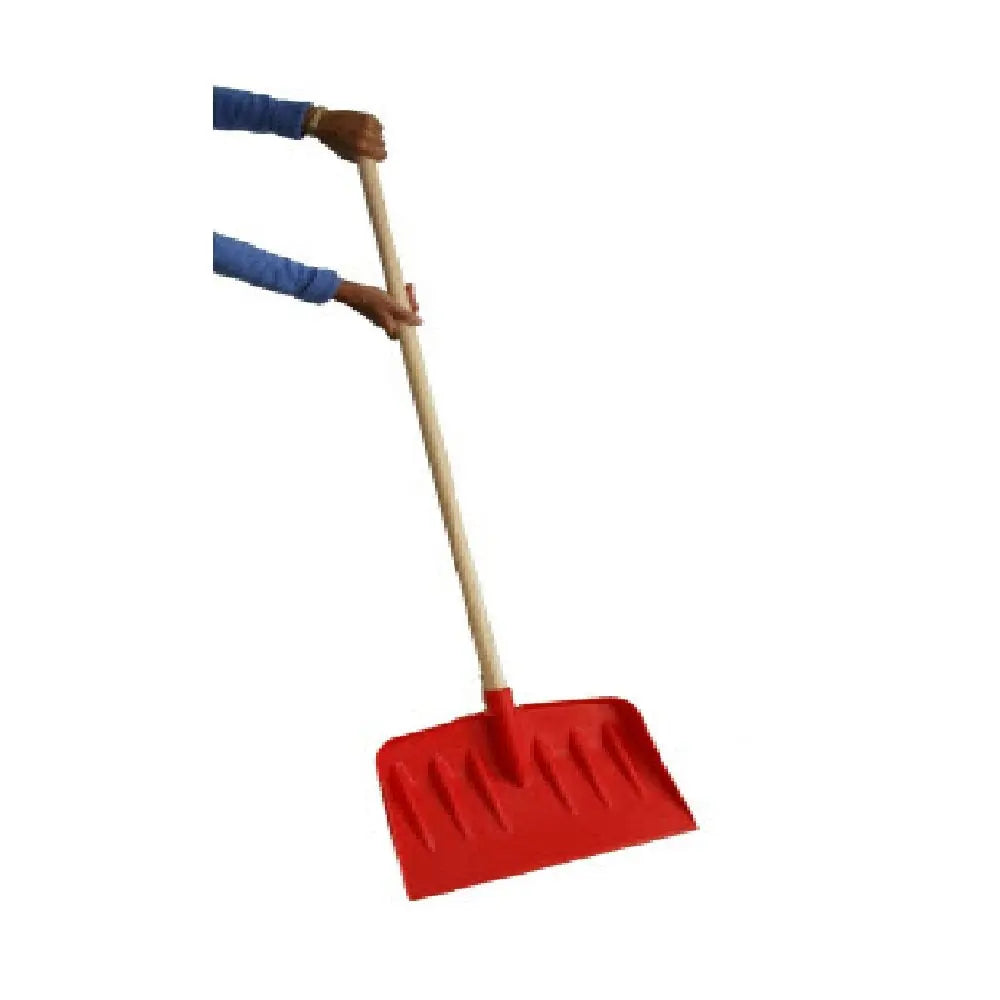 Large Strong Plastic Snow Shovel Wooden Shaft "The Old Faithful"