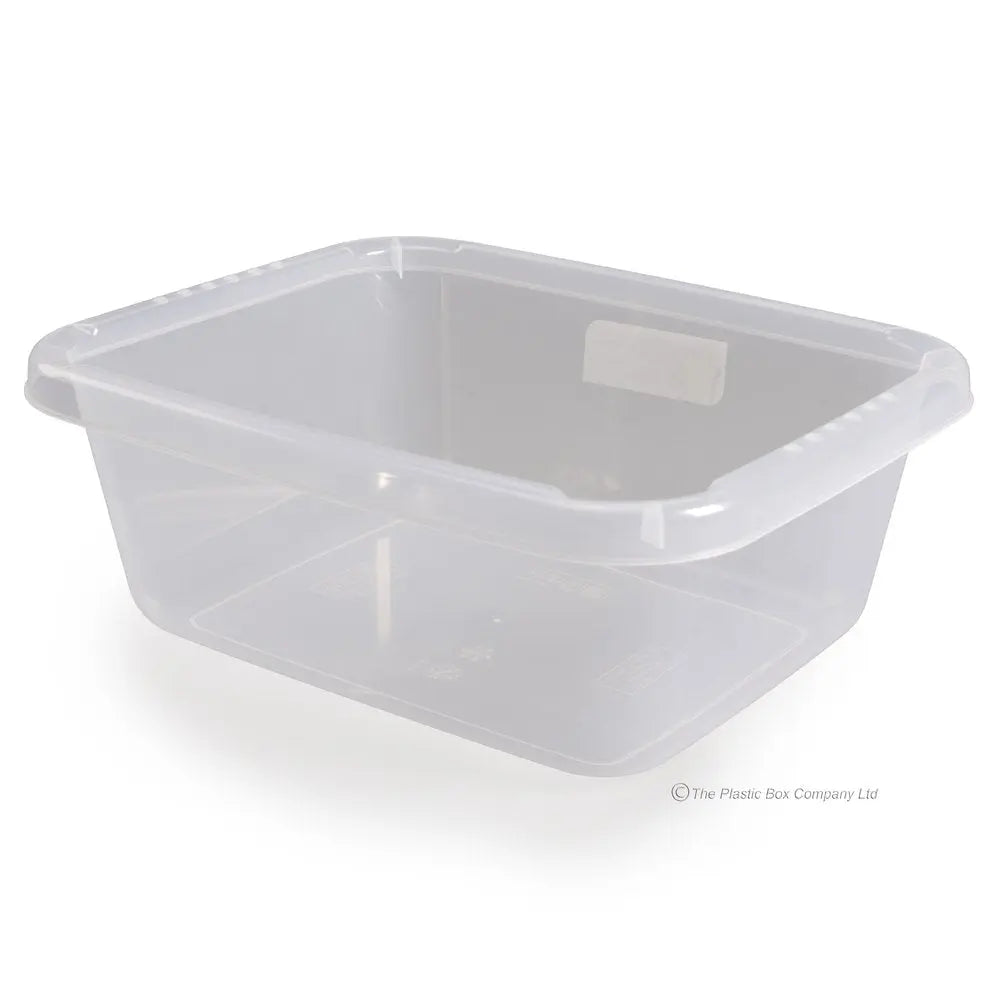 9 Litre Large Rectangular Clear Transparent Plastic Washing Up Bowl Hobby Life