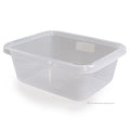 9 Litre Large Rectangular Clear Transparent Plastic Washing Up Bowl Hobby Life