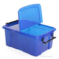 Pack of 5 - 12 Litre Strata Smart Storemaster Plastic Storage Boxes with Lids Strata