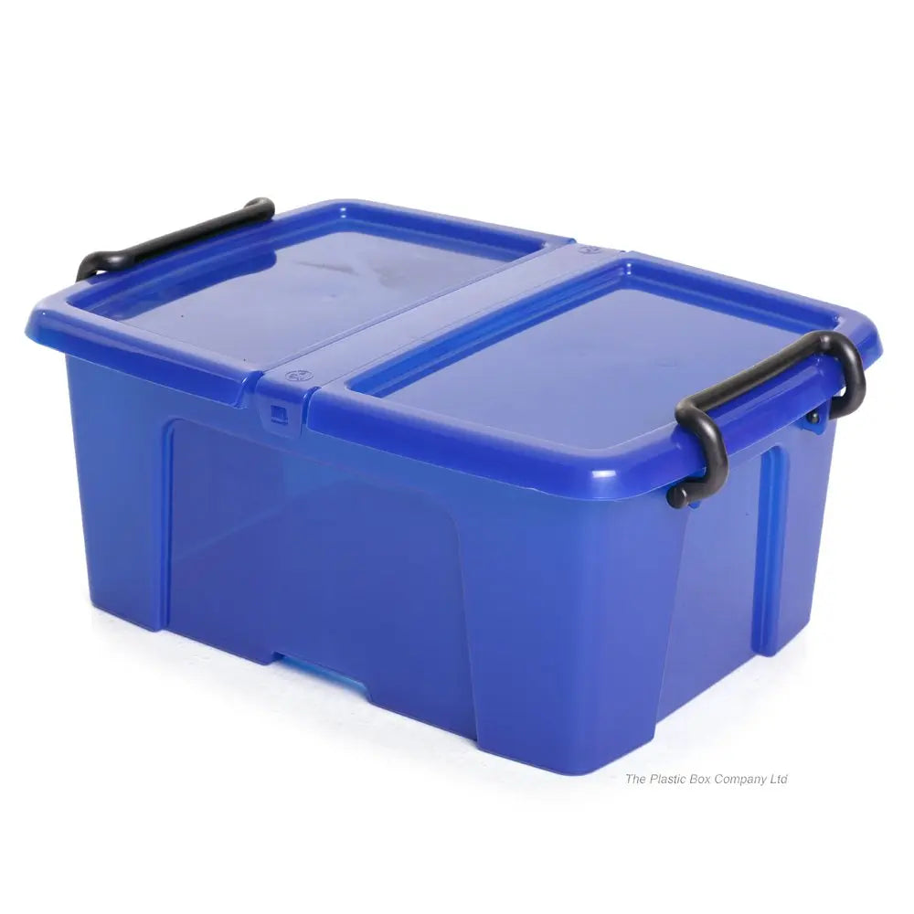 Pack of 5 - 12 Litre Strata Smart Storemaster Plastic Storage Boxes with Lids Strata