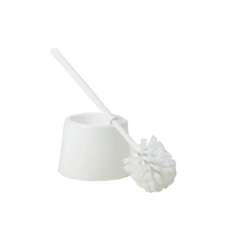 Toilet Brush and Holder White Wham Storage
