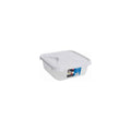 1.8 Litre Square Shallow Plastic Food Box with Lid Wham Storage
