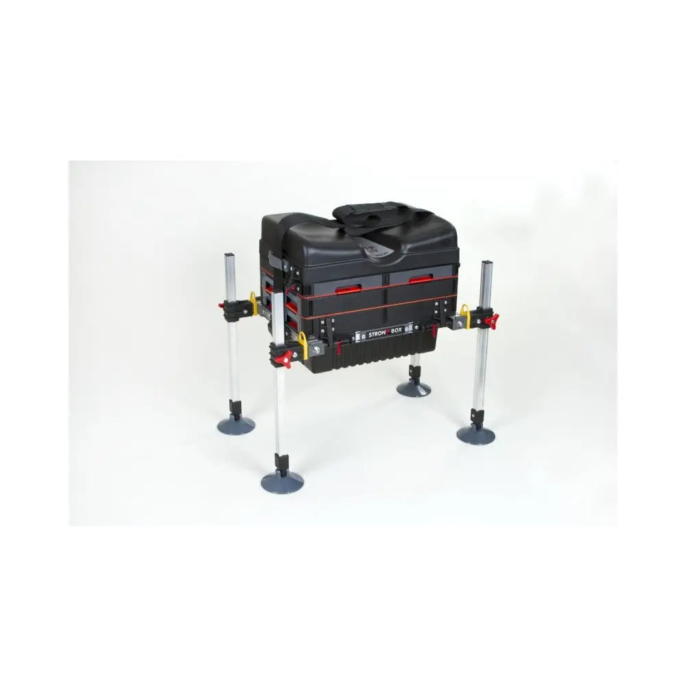 Strong Fishing Tackle Box With 4 Side and 2 Front Drawers and Adjustable Levelling Legs DS Octoplus