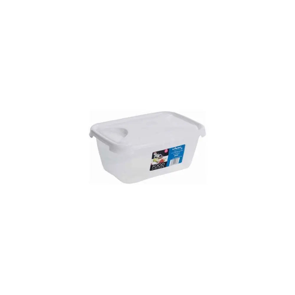 1.2 Litre Rectangular Cuisine Food Box with Lid Wham Storage
