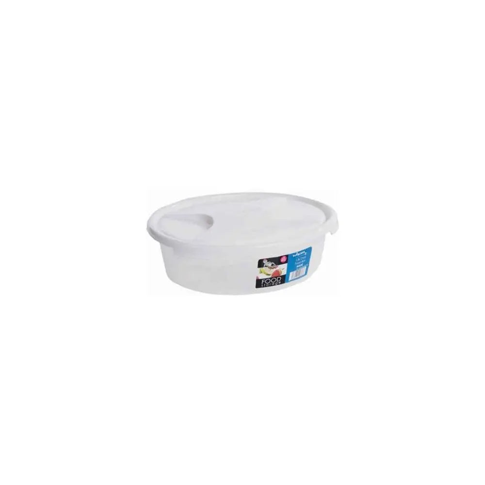 1.8 Litre Oval Cuisine Food Box with Lid Wham Storage