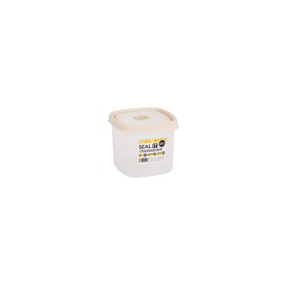 5.02 Seal It 1.7 Litre Square Airtight Plastic Food Box Wham Storage