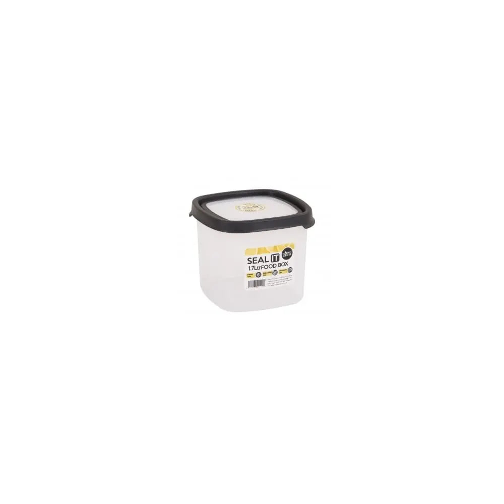5.02 Seal It 1.7 Litre Square Airtight Plastic Food Box Wham Storage