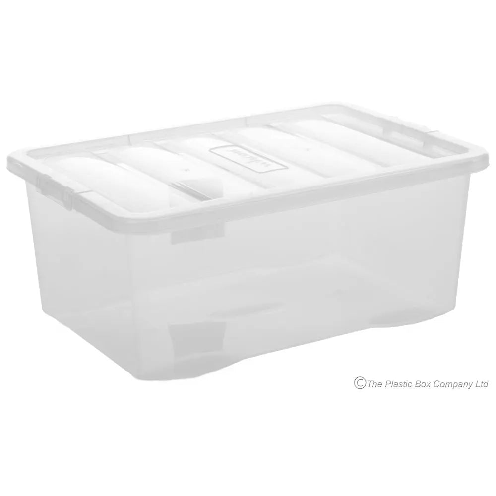 Pallet Deal of 100 - 45 Litre Plastic Boxes with Lids Wham Storage