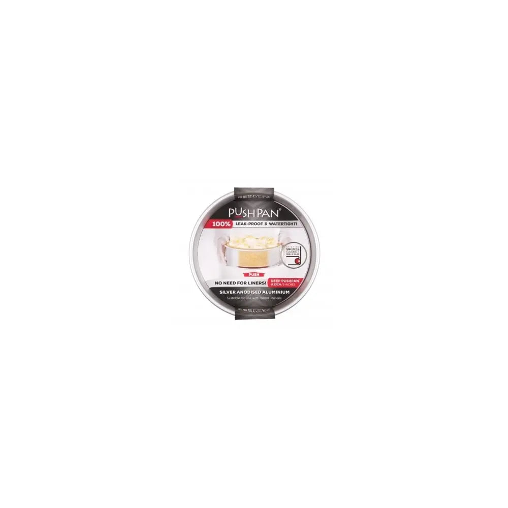 23cm PushPan Aluminium Deep Tin PushPan