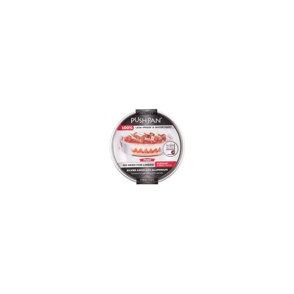 28cm PushPan Aluminium Shallow Round Tin PushPan