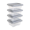 Pack of 4 - 9 Litre Nice Boxes with Lids Wham Storage