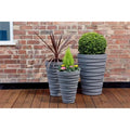 Pack of 2 - Trojan 33cm Small Planter Granite Strata