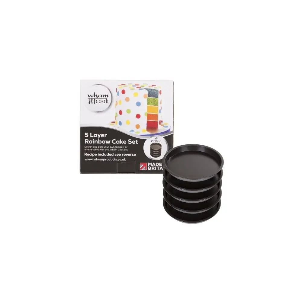 Wham Cook 18cm 5 Layer Rainbow Cake Set Wham Cook