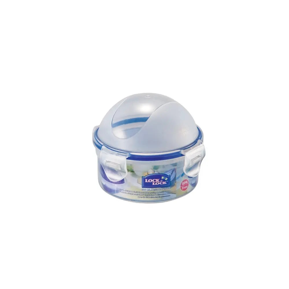 330ml Round Domed Lid Plastic Onion Box Lock & Lock