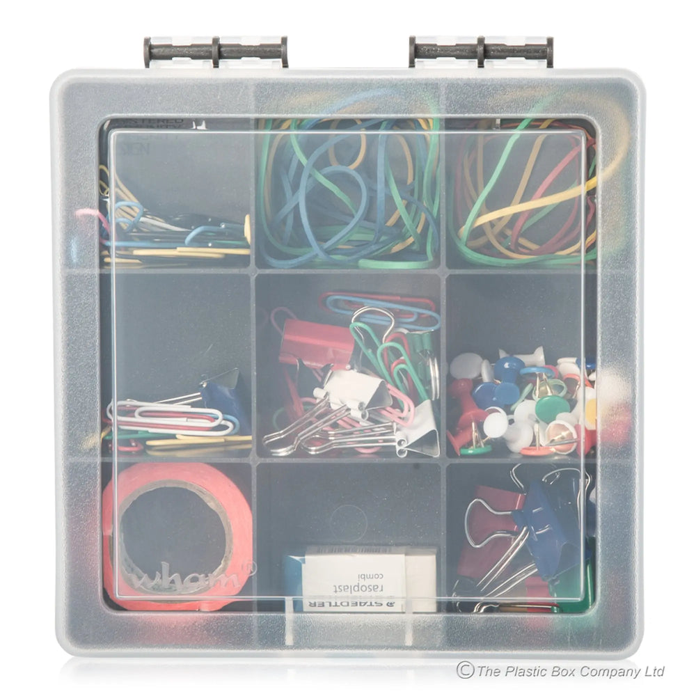 16cm (8.01) Upcycled Square Hobby Organiser with 9 Divisions Wham Storage