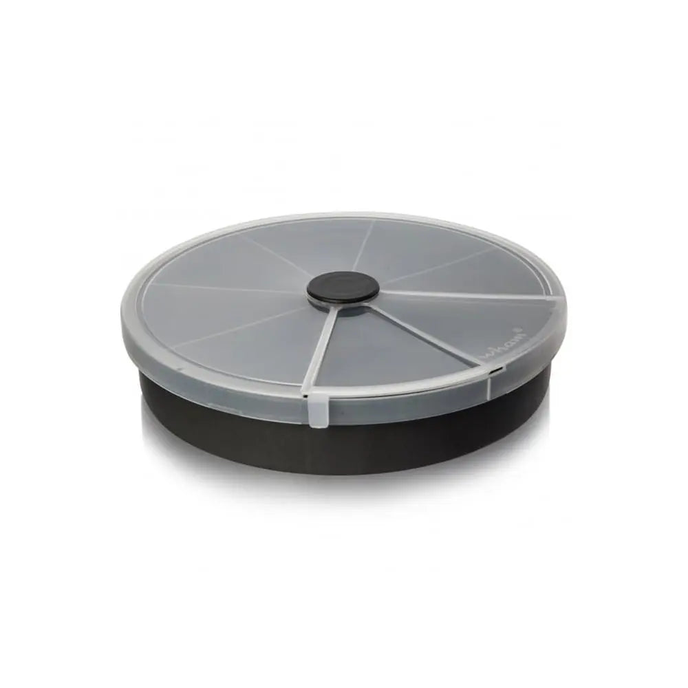 19cm (12.01) Round Organiser Box with 8 Divisions Wham Storage