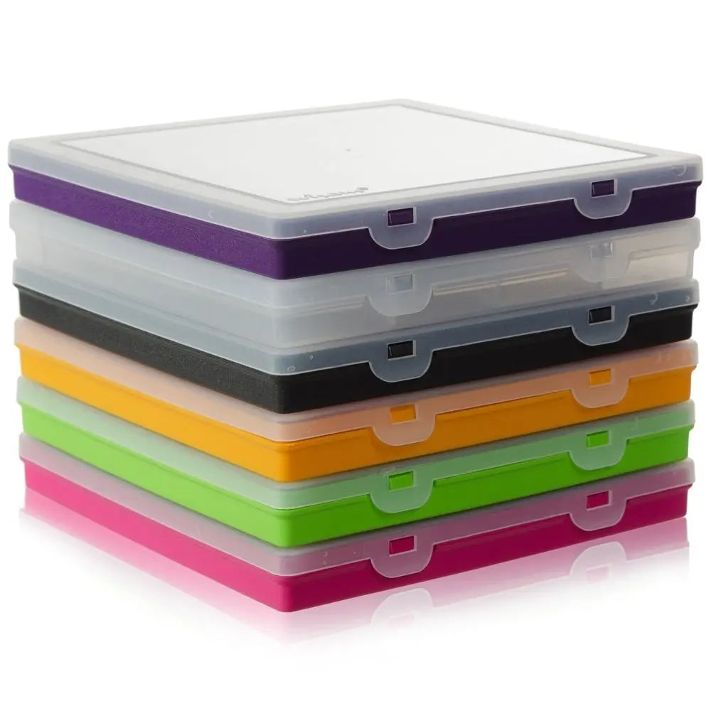 23.5cm (9.02) Square Plastic 8 Compartment Divided Extra Shallow Organiser Box Wham Storage