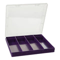 23.5cm (9.02) Square Plastic 8 Compartment Divided Extra Shallow Organiser Box Wham Storage