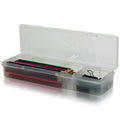 30cm (4.02) Long Narrow Organiser Storage Box with 2 Compartments