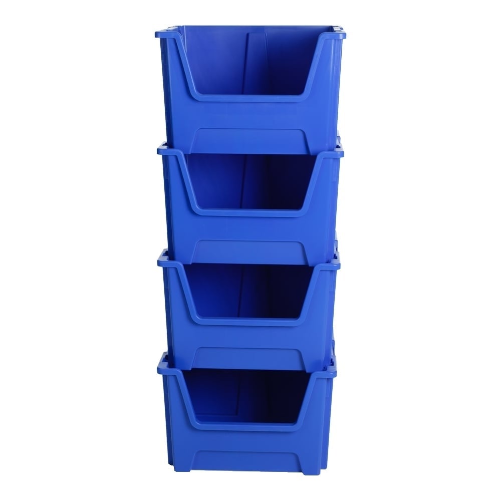 Pack of 4 - XSTORE Plastic Picking/Stacking Boxes