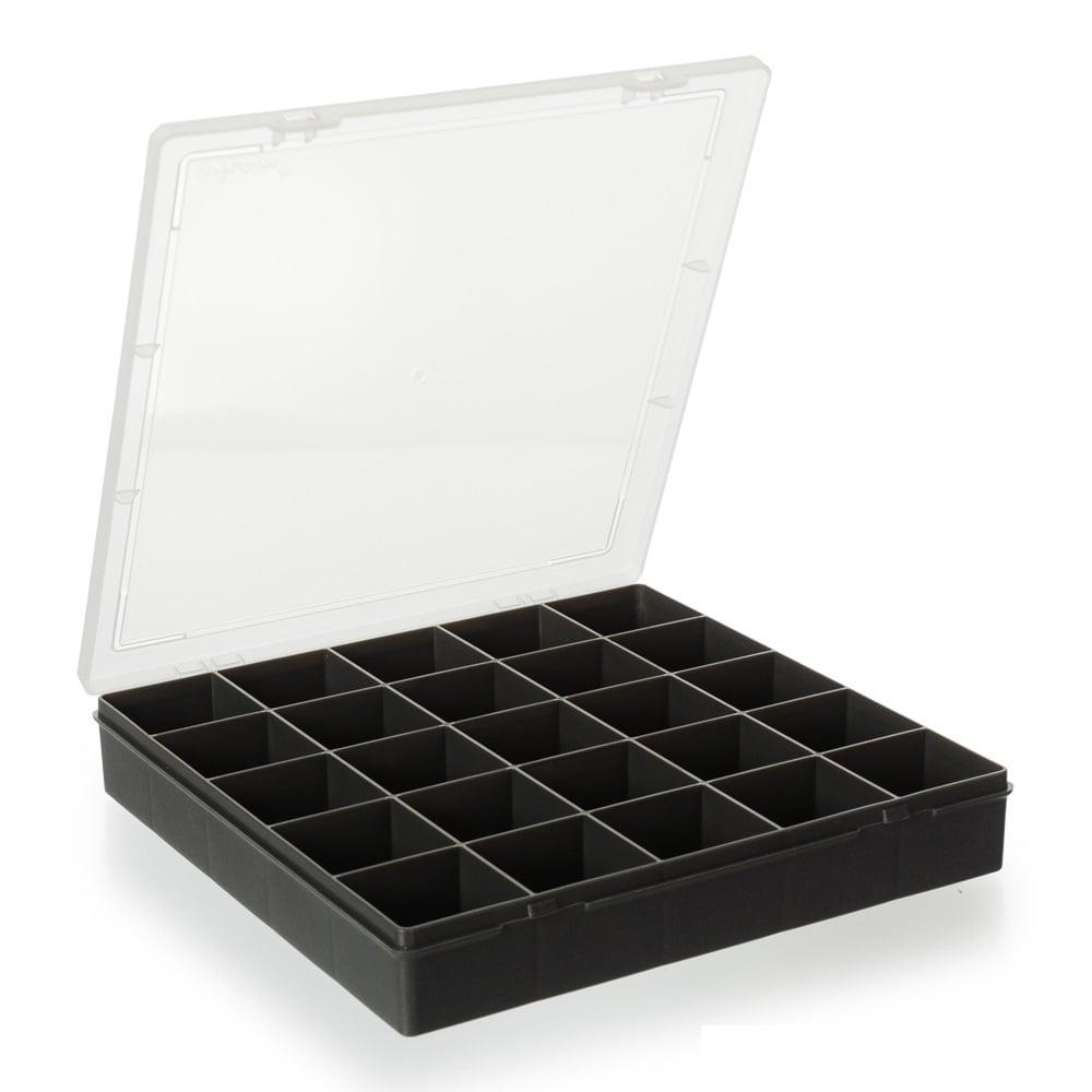 29cm (10.01) Organiser Box with 25 Square Compartments