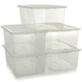 Pallet Deal 200 Boxes - 45 Litre Large Plastic Boxes with Lids Wham Storage