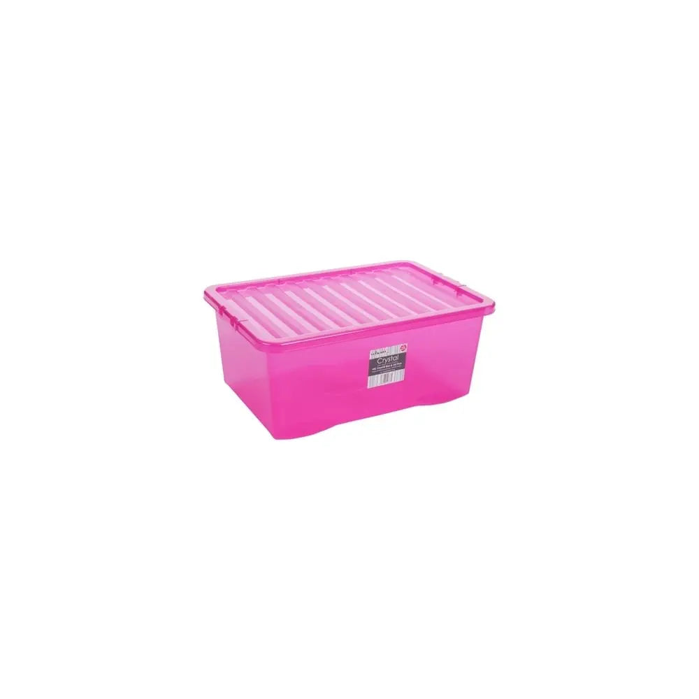 Pallet Deal 200 Boxes - 45 Litre Large Plastic Boxes with Lids Wham Storage