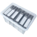 Pallet Deal x 150 - 60 Litre Crystal Plastic Storage Boxes with Lids Wham Storage