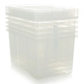 Pallet Deal x 150 - 60 Litre Crystal Plastic Storage Boxes with Lids Wham Storage