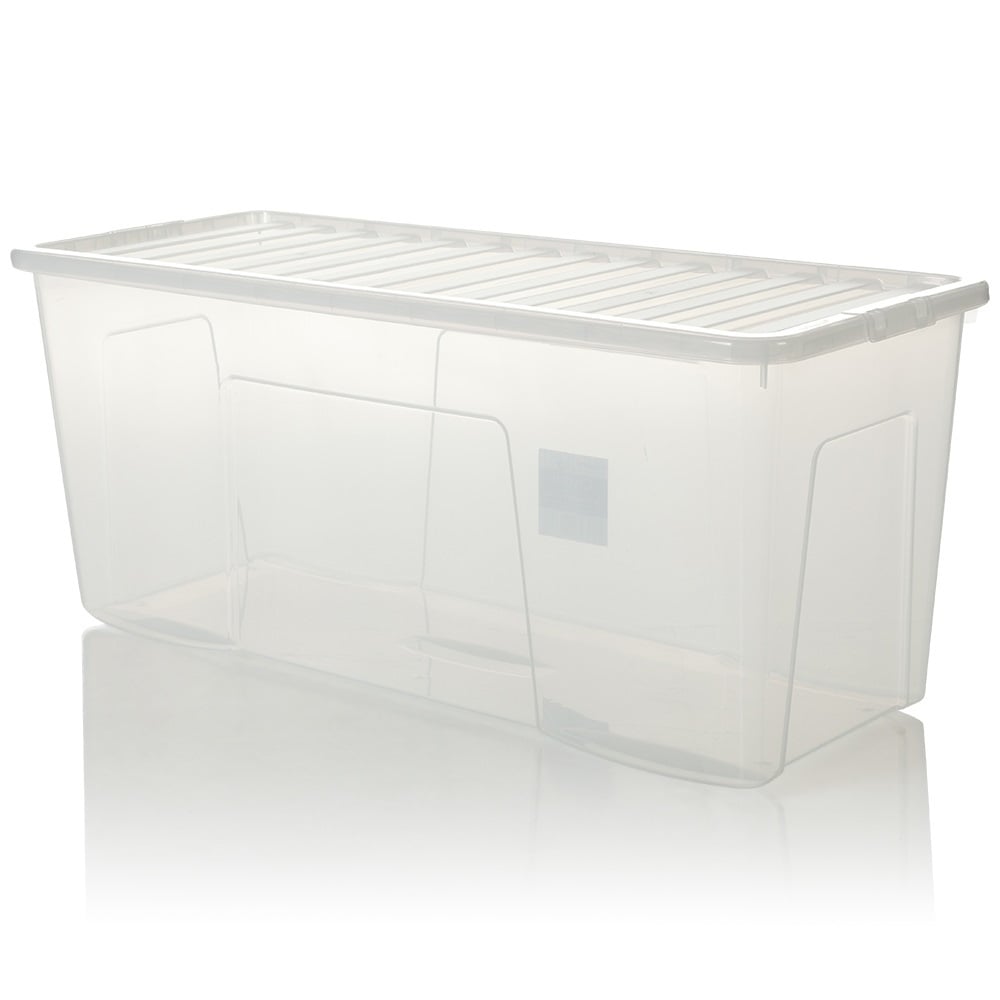 Pallet x 20 - 133 Litre Extra Large Plastic Storage Boxes with Lids