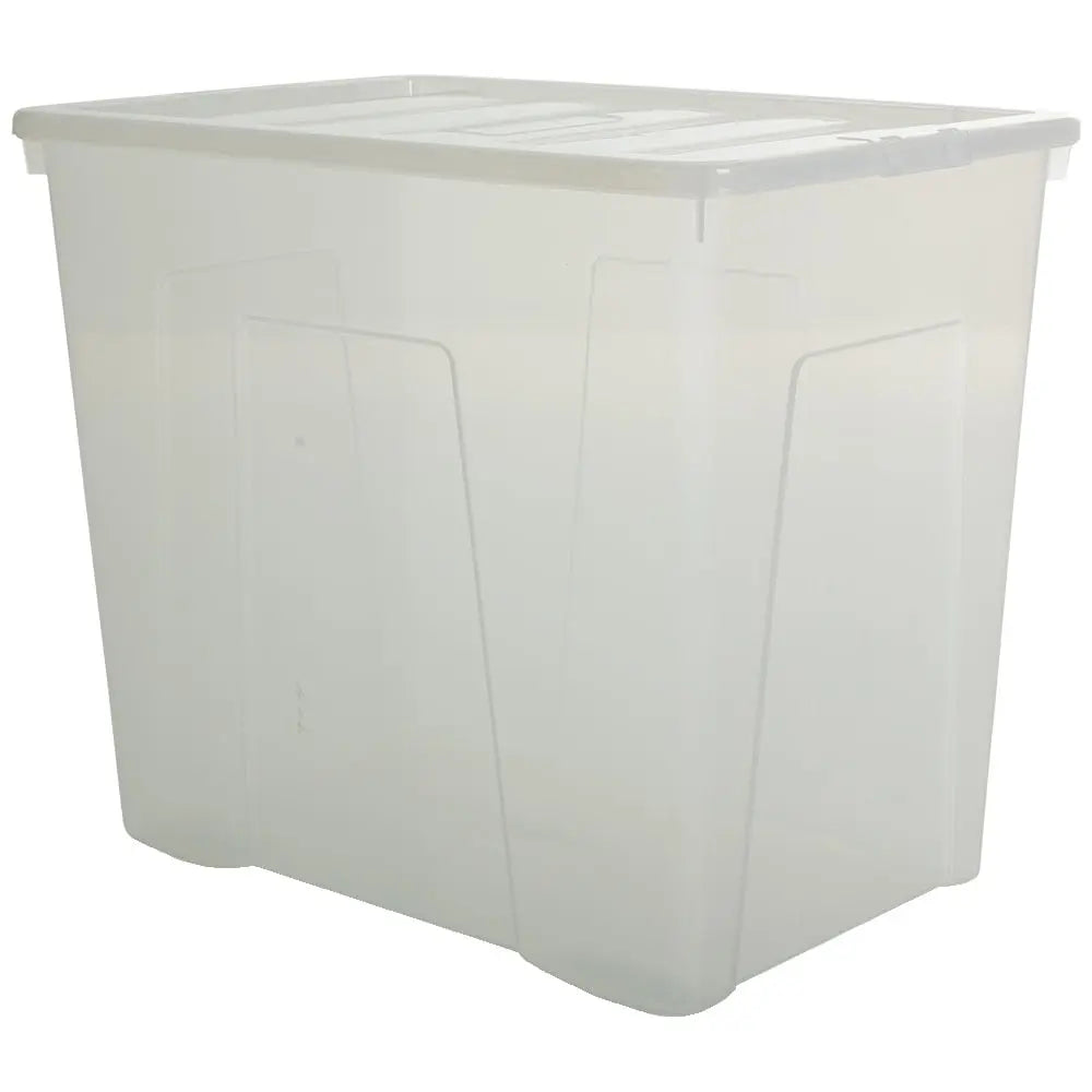 Pallet Deal x 36 160 Litre Super Large Crystal Plastic Boxes Lids