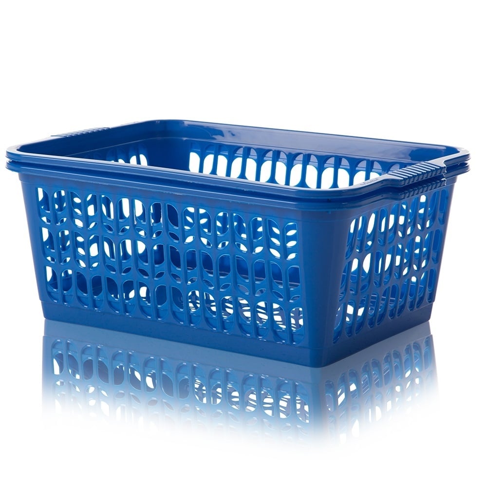 Pack of 2 - Large Plastic Handy Tidy Baskets