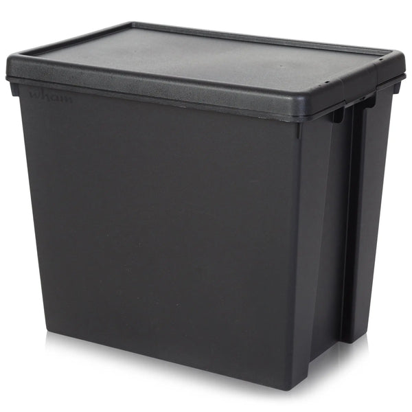 ドラム缶remakeBOX3段！マッドブラック‼️ Buy Plastic 154 Litre Wham Bam Heavy Duty Recycle Box with Lid