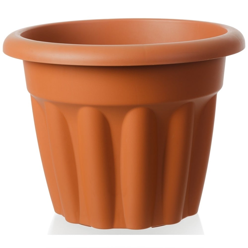 Pack of 2 - 40cm Vista Medium Round Plastic Plant Pot