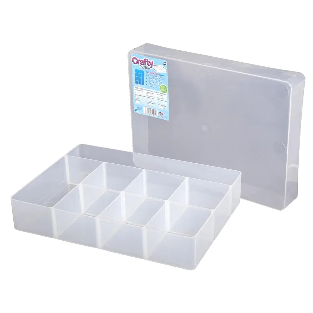 Craft Compartment Plastic Storage Box