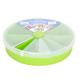 24cm (13.01) Round Plastic Organiser With Lid and 8 Divisions Wham Storage