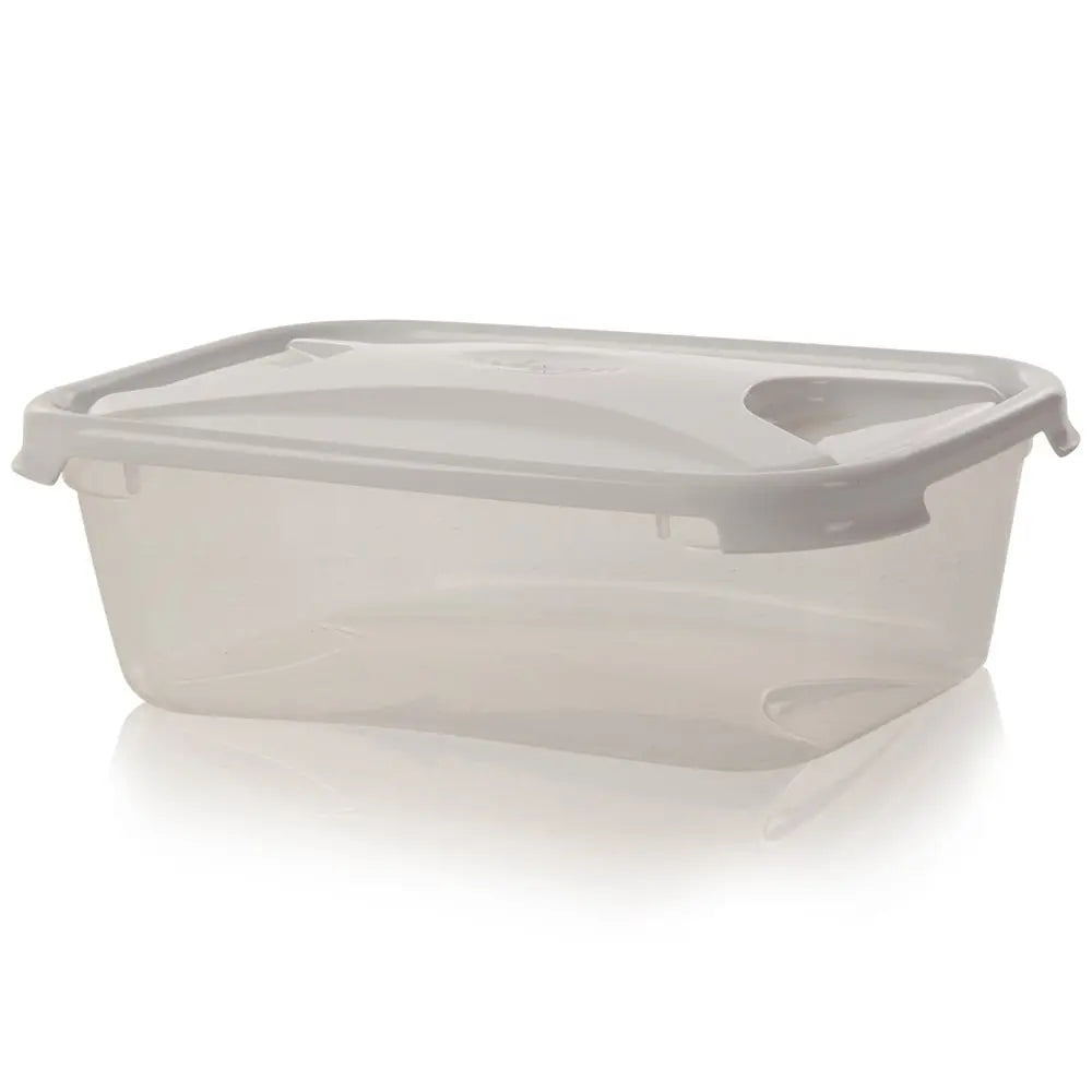 1.6 Litre Rectangular Plastic Food Box with Lid Wham Storage