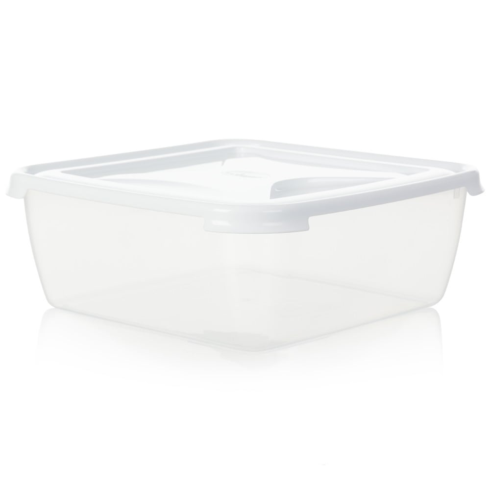 10 litre Square Plastic Cake Box with Lid