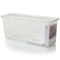 Pack of 4 - Deep Shelf Crystal 36 DVD Plastic Storage Boxes and Lids Wham Storage