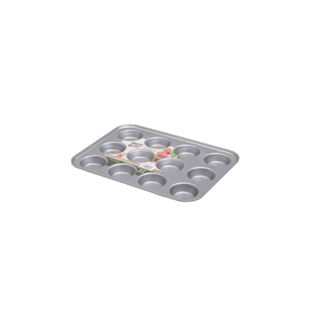 Baker & Salt Non-Stick 12 Cup Cupcake Tin Baker & Salt
