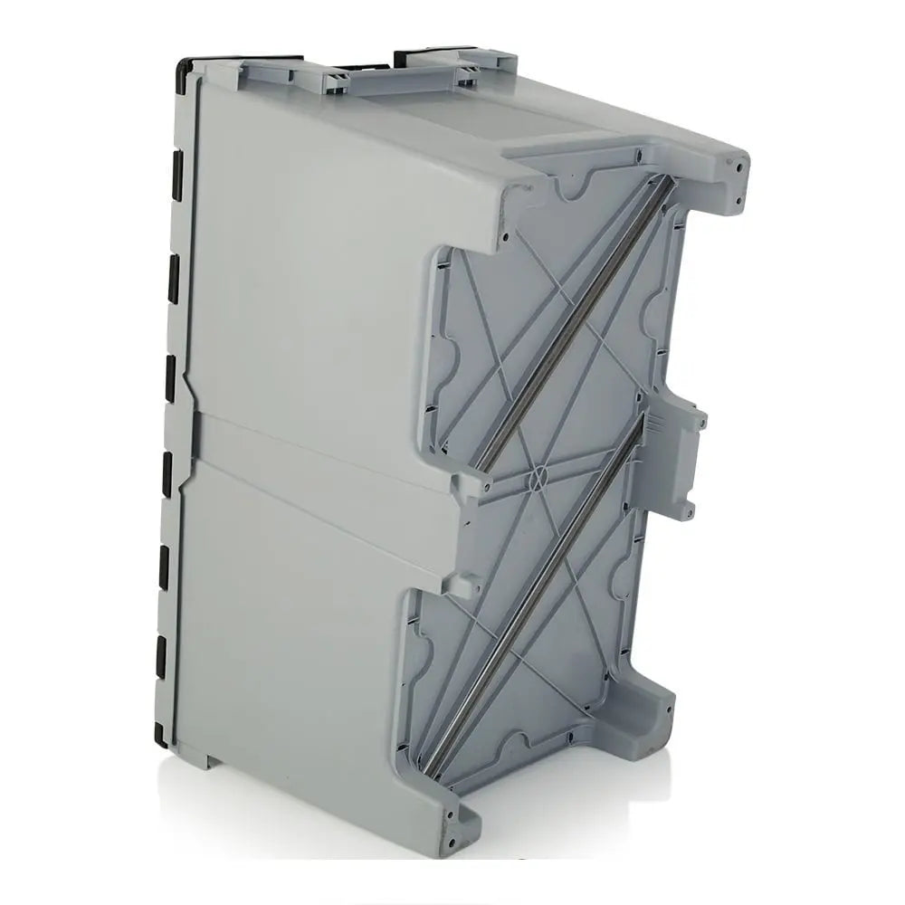 Pallet of 6 - Extra Large 190 Litre Strong Attached Lid Container with Pallet Feet LH