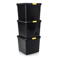Pack of 3 - 37 Litre Recycled Wham Clip Box 10.03 Wham Storage