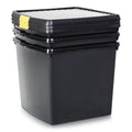 Pack of 3 - 37 Litre Recycled Wham Clip Box 10.03 Wham Storage