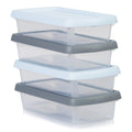 Set of 4 - 800ml Wham Box Assorted Coloured Lids Wham Storage